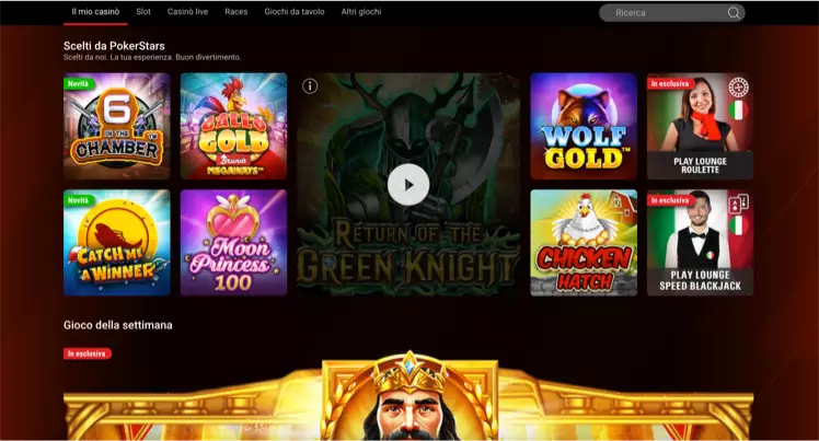 Screenshot di Pokerstars